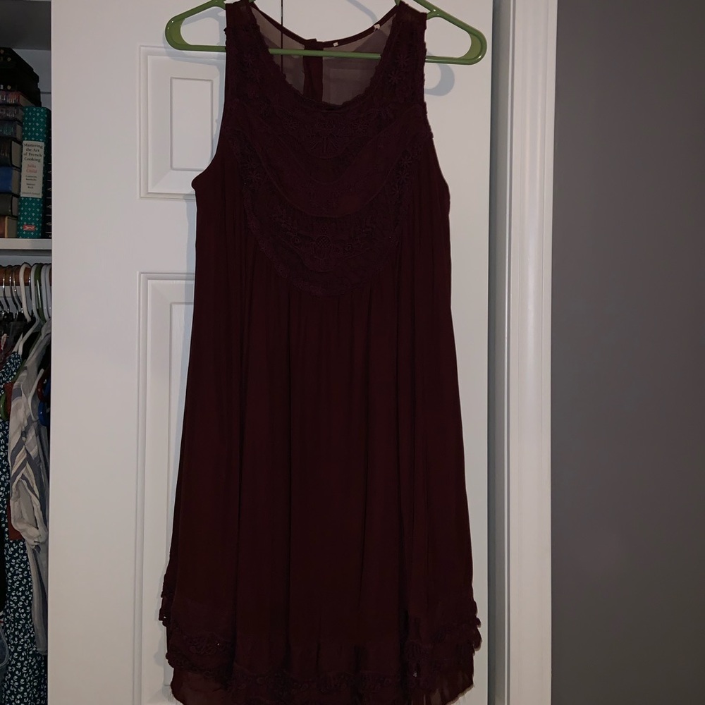 Burgundy/wine lace dress